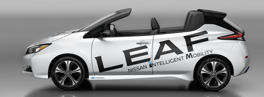 У Nissan Leaf «уехала» крыша