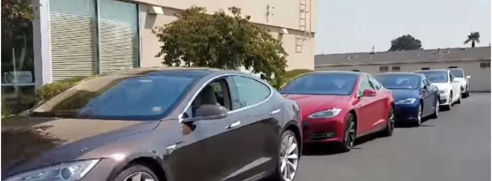 Многочасовые пробки на зарядках Tesla парализовали Калифорнию