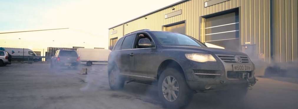 Состязание дизелей: VW Amarok и V10 Touareg сошлись в перетягивании каната (видео) 