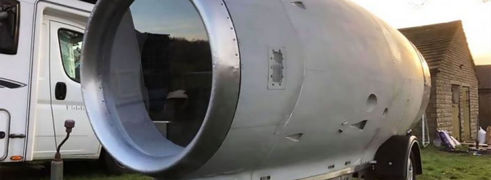 Видео: из самолетного двигателя сделали классный дом на колесах