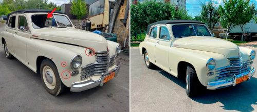 Под Киевом оккупанты повредили коллекцию ретро автомобилей 