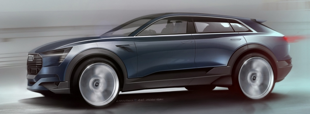 Audi показала зарисовки своего первого электрического кроссовера
