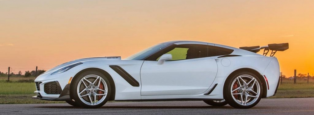 В ателье Hennessey подготовили 1200-сильный Corvette ZR1