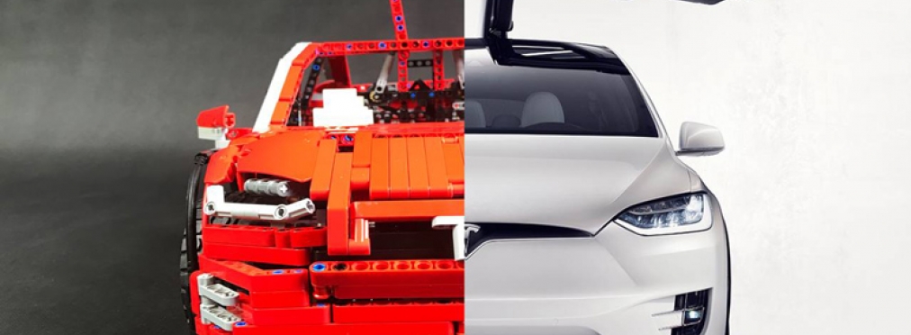 Энтузиасты собрали точную копию Tesla Model X из кубиков Lego