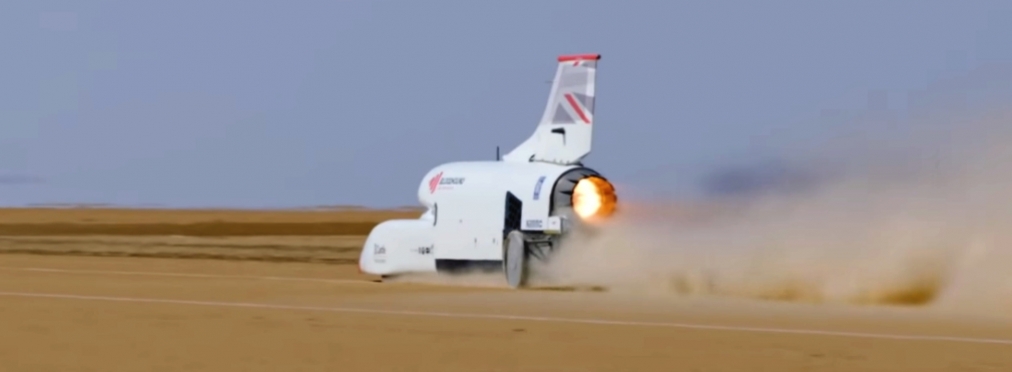 Видео: сверхзвуковой автомобиль разогнался до 800 км/ч во время тестов