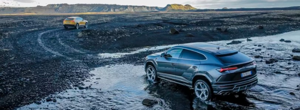 Конвой Lamborghini Urus проехал по живописным местам Исландии