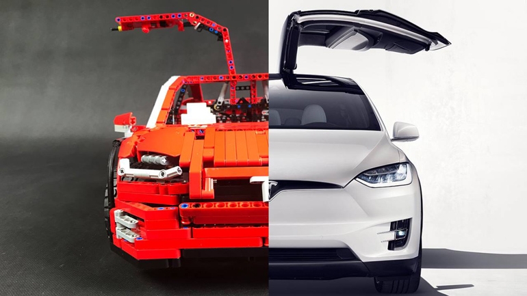 Tesla Model X Lego AvtoBlog.ua