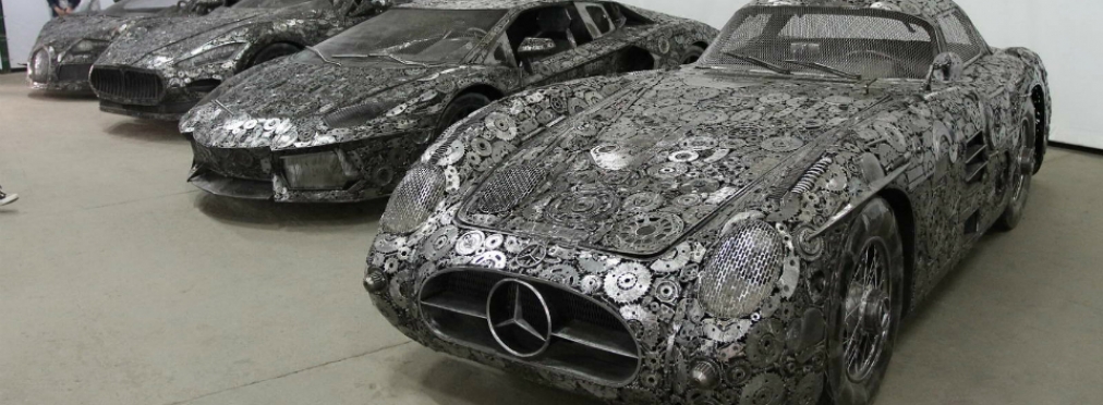 Умельцы построили копии Bugatti и Lamborghini из мусора