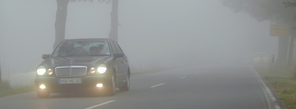 Три важных действия водителя, если «утро туманное»