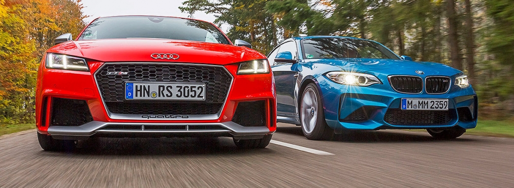 «Немецкое противостояние»: тест-драйв Audi TT и BMW M2