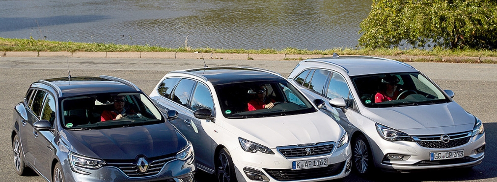 «Битва универсалов»: тест-драйв Opel Astra, Peugeot 308 и Renault