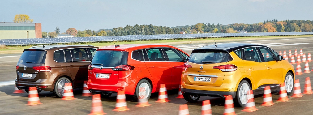 «Дорога рассудит»: тест-драйв Opel Zafira, Renault Scénic и VW Touran