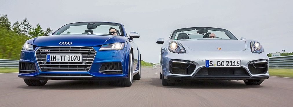 Быстрее ветра: сравнительный тест-драйв Audi TTS Roadster и Porsche Boxster GTS